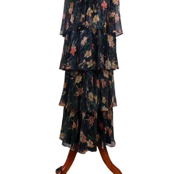 House of Harlow 1960 x Revolve Collins Dress in Noir Floral Multi. XS #990 - Picture 9 of 13